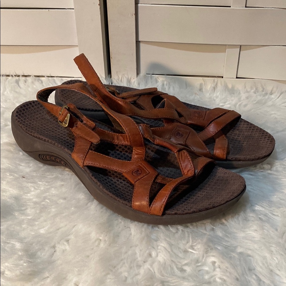 Merrell Women's Brown Leather Sandals